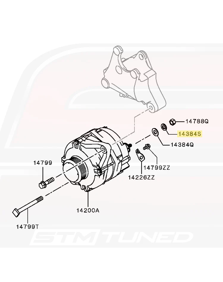 Mitsubishi OEM M10 Lock Washer for Evo DSM (MF450406) - Image 5
