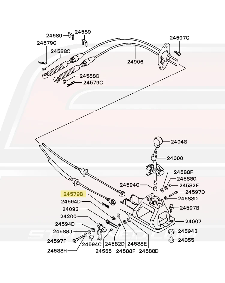 Mitsubishi OEM 5-Speed Shifter Linkage Pin for Evo 4-9 (MF472038) - Image 5