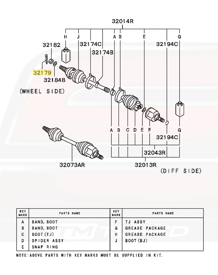 Mitsubishi OEM Axle Cotter Pin for Evo/DSM/3S (MF472087) - Image 3