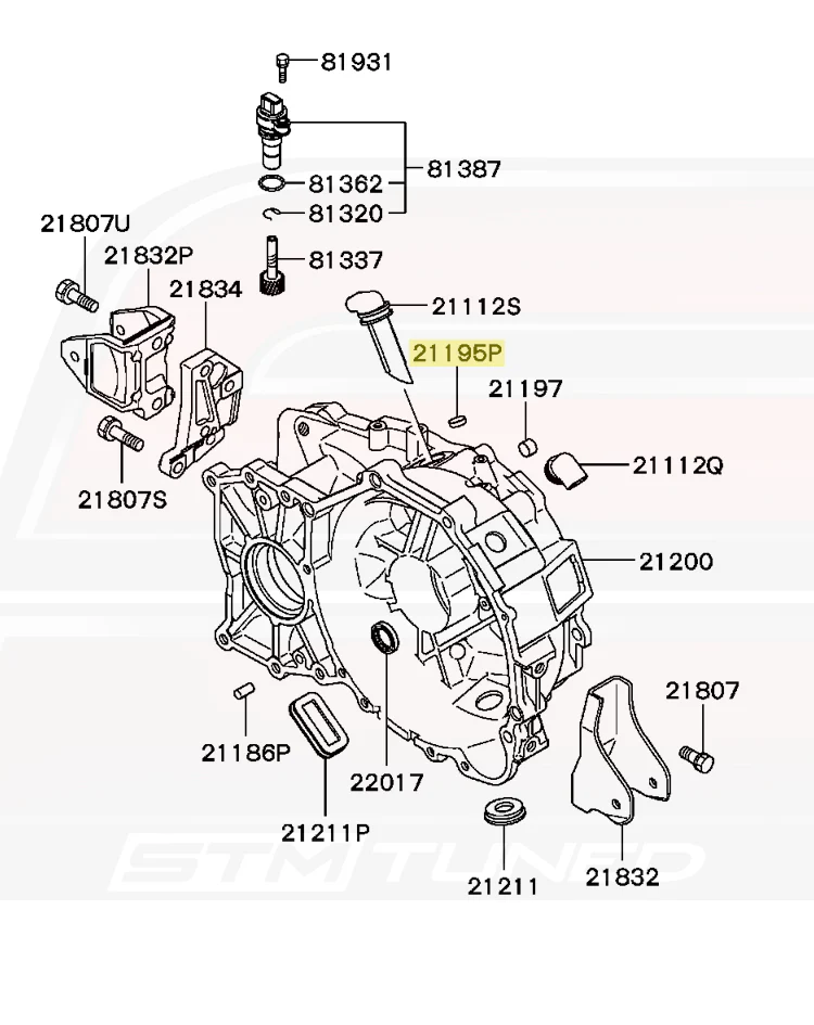 Mitsubishi OEM Transmission Case Seal Cap for Evo 8/9/X (MF665535) - Image 4