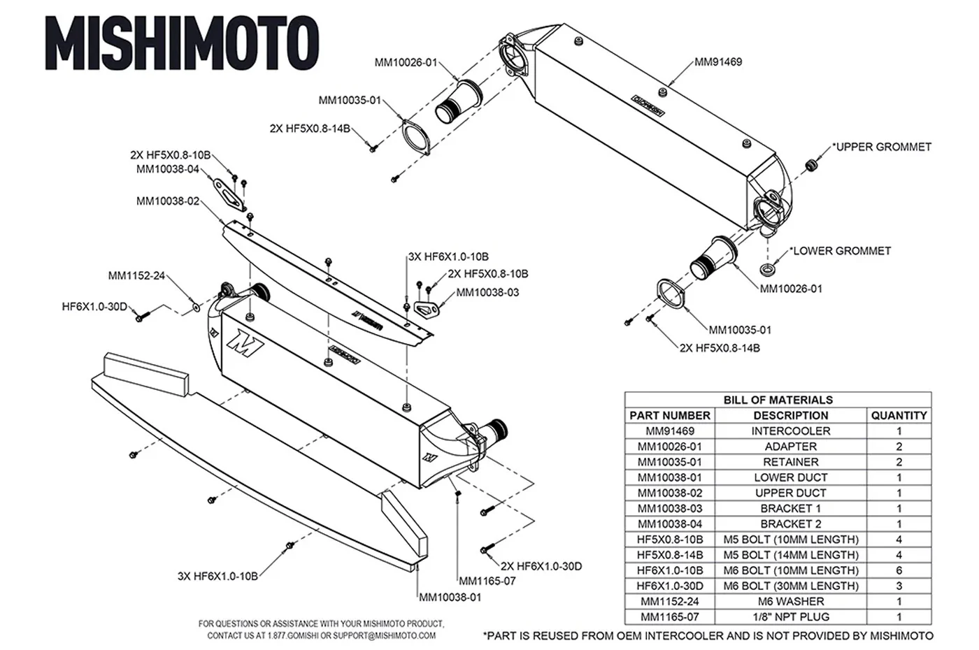 Mishimoto Performance Intercooler for 2023+ Toyota GR Corolla (MMINT-GRC-23BK) - Image 8