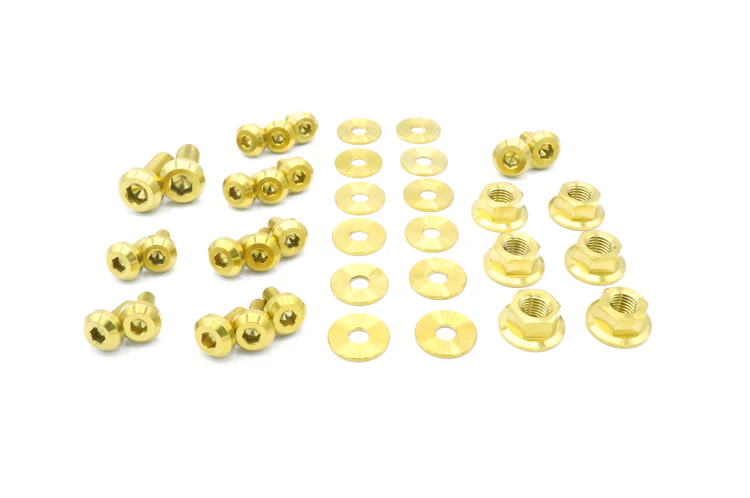Dress Up Bolts Titanium Partial Engine Bay Kit for Evo 8/9 (MIT-001) - Image 5