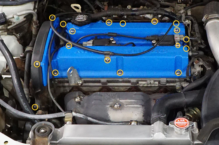 Dress Up Bolts Titanium Valve Cover Kit (Stage 1) for Evo 8/9 (MIT-006) - Image 8