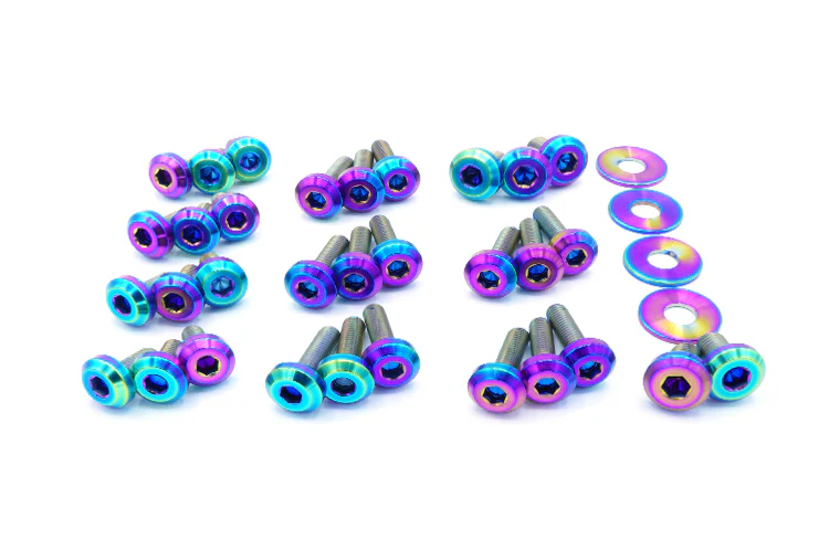 Dress Up Bolts Titanium Valve Cover Kit (Stage 3) for Evo 8/9 (MIT-008)