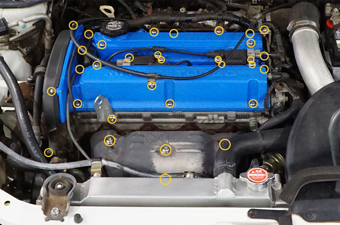 Dress Up Bolts Titanium Valve Cover Kit (Stage 3) for Evo 8/9 (MIT-008) - Image 7