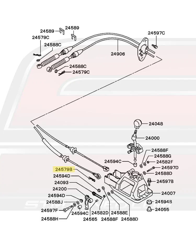 Mitsubishi OEM 5-Speed Shifter Linkage Pin (Hairpin) for Evo 4-9 (MF472304) - Image 3