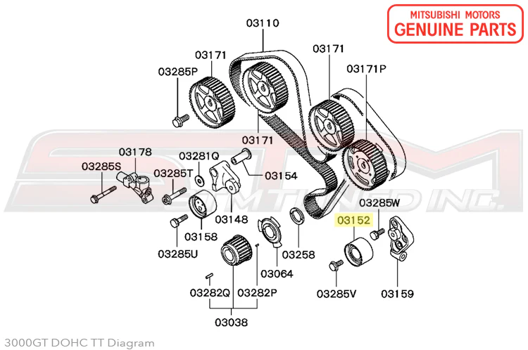 Mitsubishi Idler Pulley - 3000GT/Stealth - Image 3