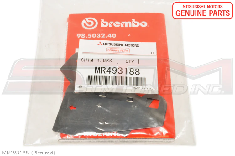 Mitsubishi Brembo Brake Pad Shims - Evo 7-9 - Image 4