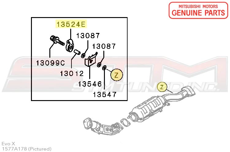 Mitsubishi Exhaust Downpipe Hanger - Evo X - Image 3
