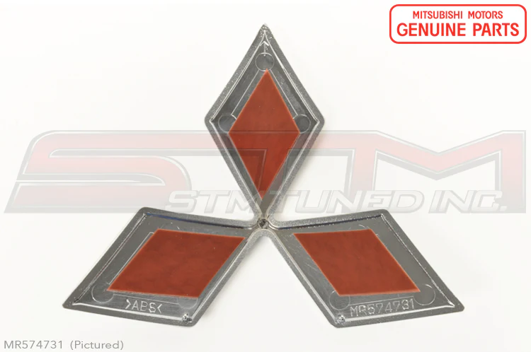 Mitsubishi Front Bumper Diamond Emblem - Evo 8 - Image 3