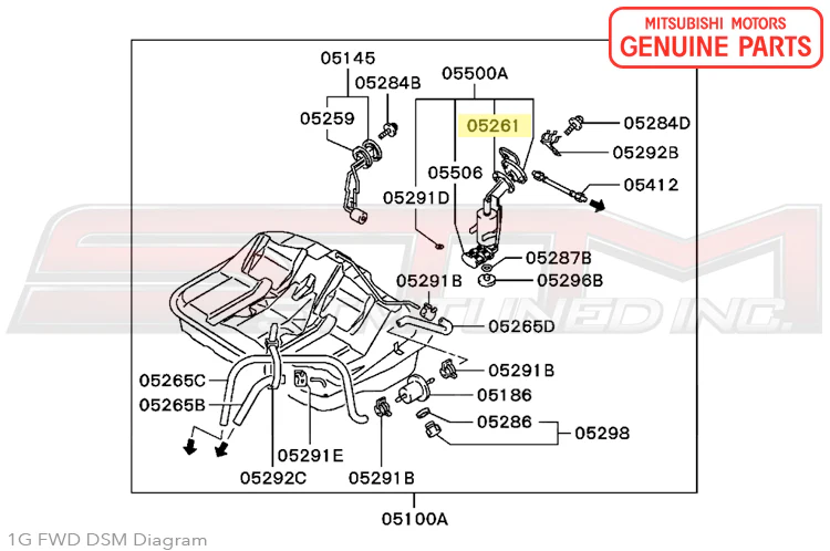 Mitsubishi OEM Fuel Tank Sending Unit Gasket for 1G DSM FWD (MB400578) - Image 3
