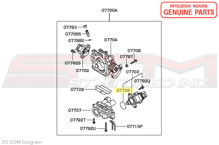 Mitsubishi OEM Idle Speed Control ORing for 1G/2G/3S (MD614417) - Image 3