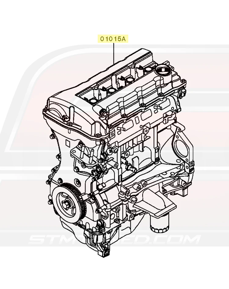Mitsubishi OEM 4B11 Engine Long Block for Evo X (10105W300P) - Image 10