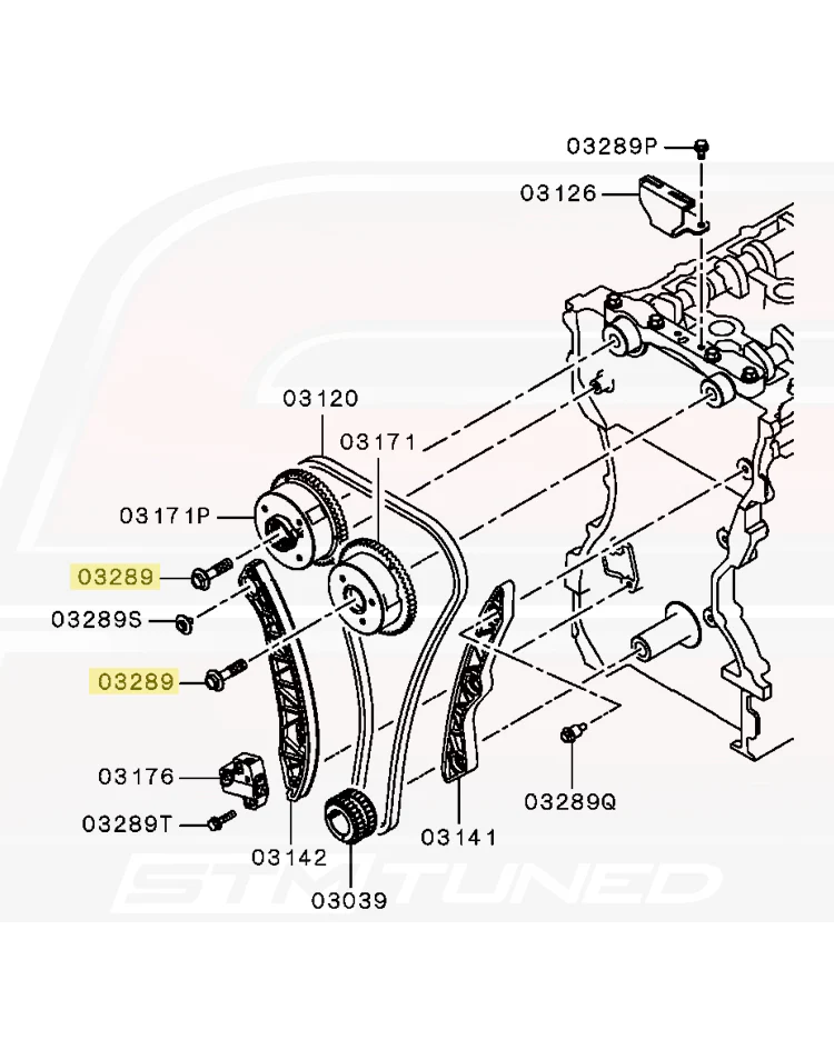Mitsubishi OEM Cam Gear Bolt for Evo X (MN187128) - Image 3