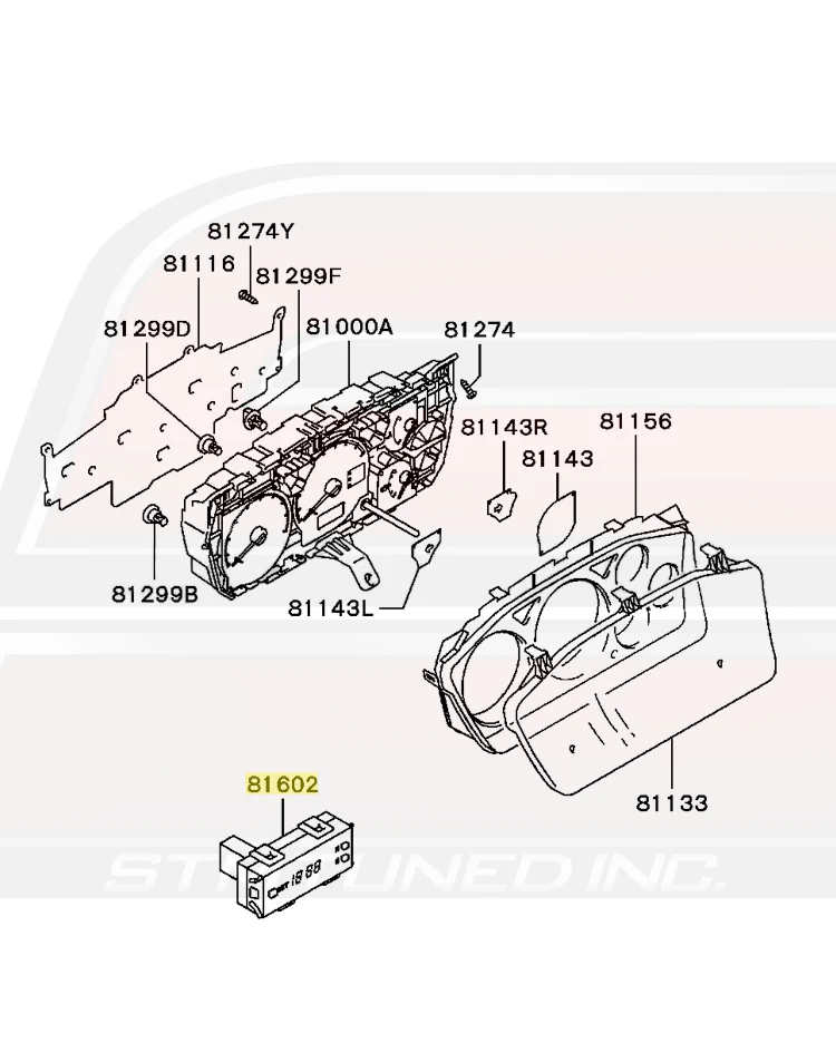 Mitsubishi OEM Dash Clock for Evo 7/8/9 - Image 5