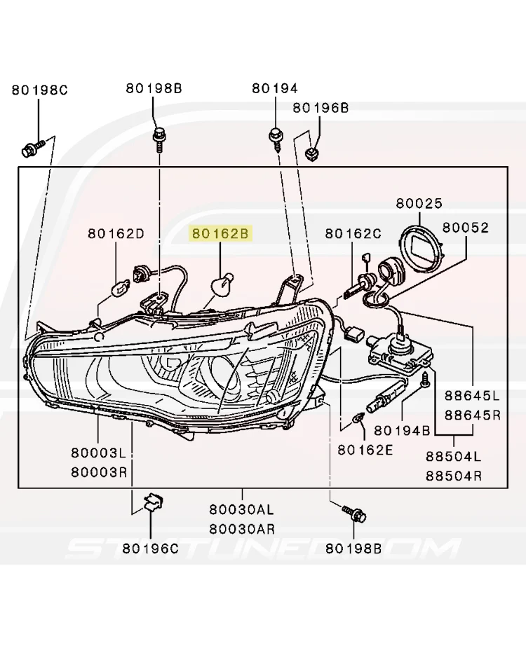 Mitsubishi OEM Daytime Running Light Bulb for Evo X (MS820949) - Image 4