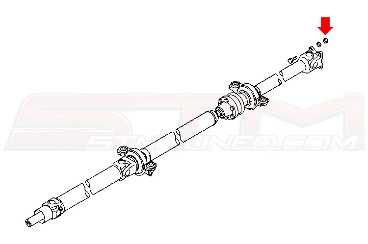 Mitsubishi OEM Driveshaft to Rear End Nut for DSM & Evo 4-9 (MB154075) - Image 4