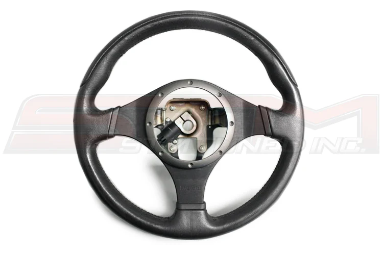Mitsubishi OEM Evo 9 Black Momo Steering Wheel (MN100378XB) - Image 2