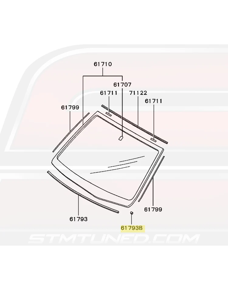 Mitsubishi OEM Glass Spacer for Evo 7/8/9 (MR108999) - Image 5