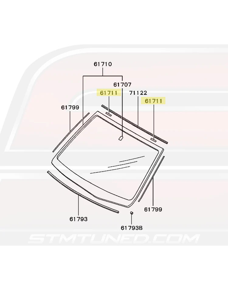 Mitsubishi OEM Glass Spacer Stopper for Evo 7/8/9/X (MR520530) - Image 5