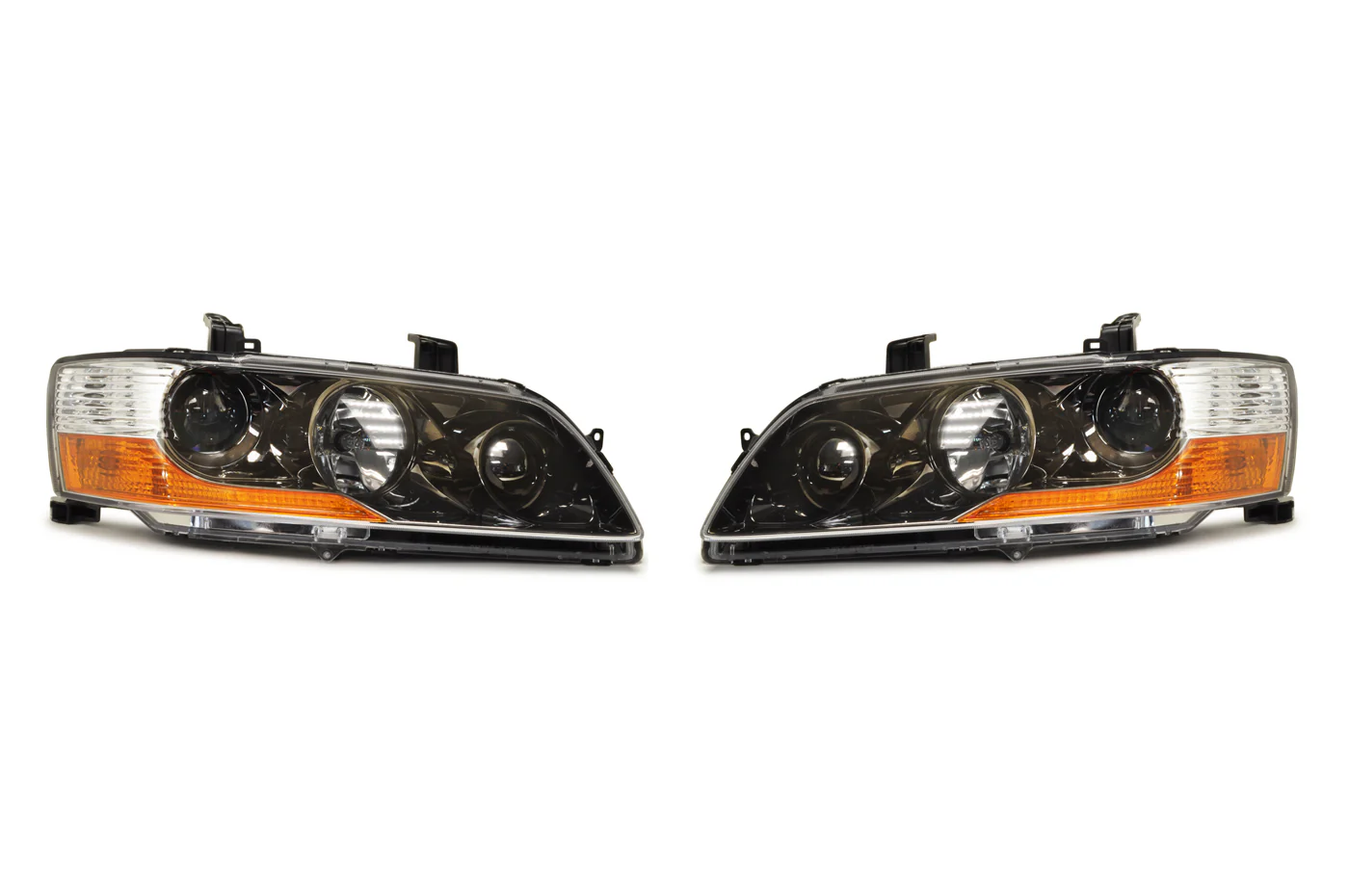 Mitsubishi OEM Evo 9 JDM MR NON-HID Headlights (Black Chrome)