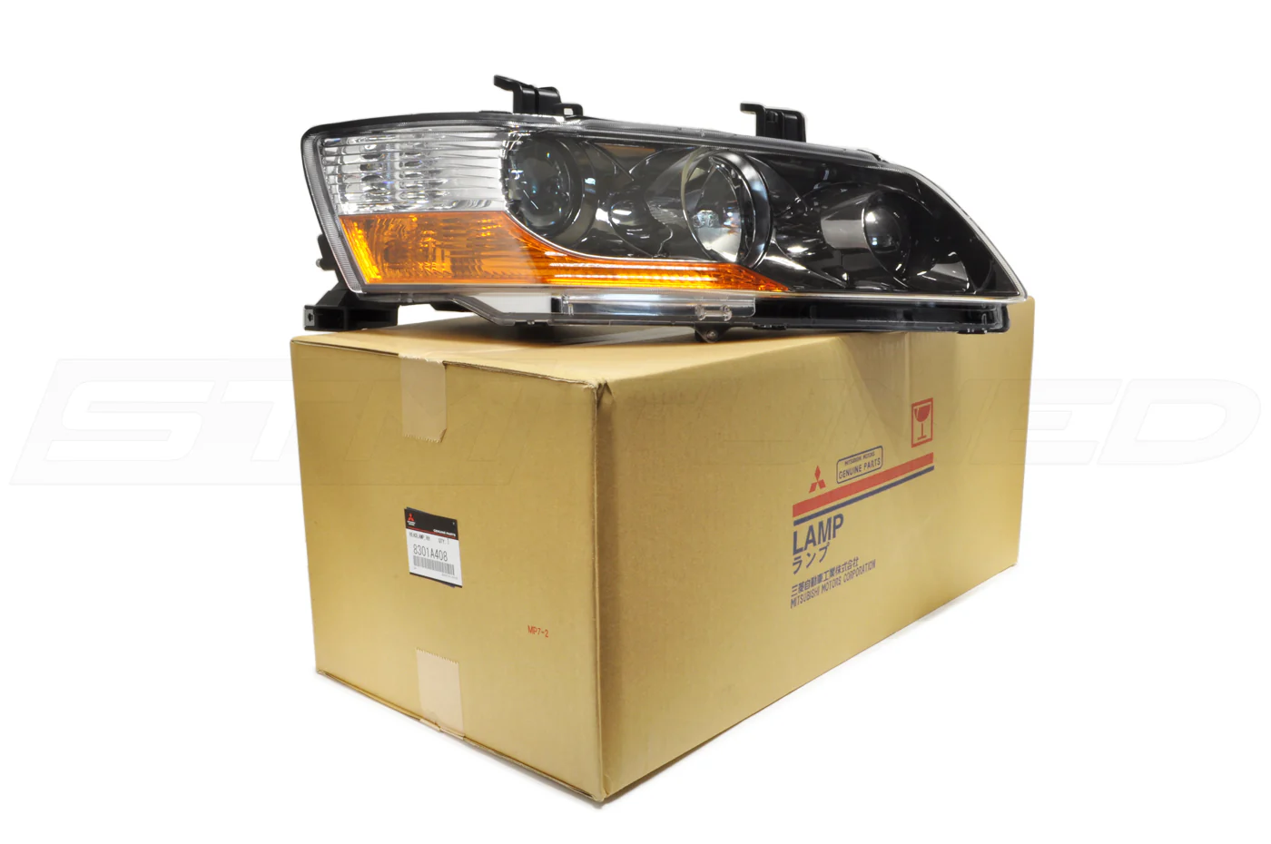 Mitsubishi OEM Evo 9 JDM MR NON-HID Headlights (Black Chrome) - Image 4
