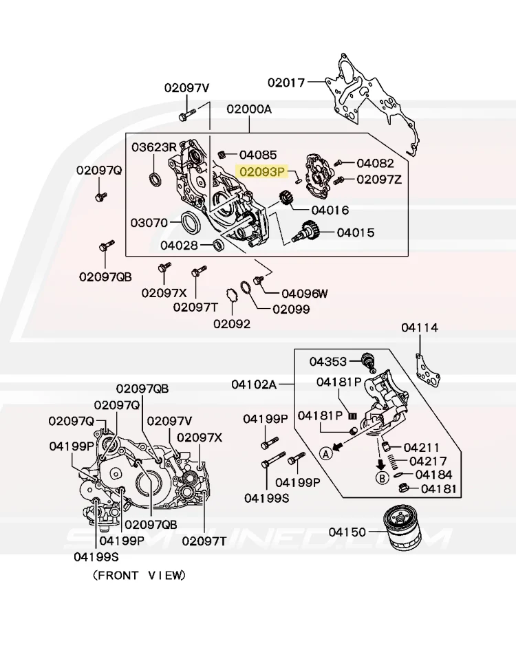 Mitsubishi OEM M6x14 Cylinder Block Pin for Evo/DSM (MF472403) - Image 3