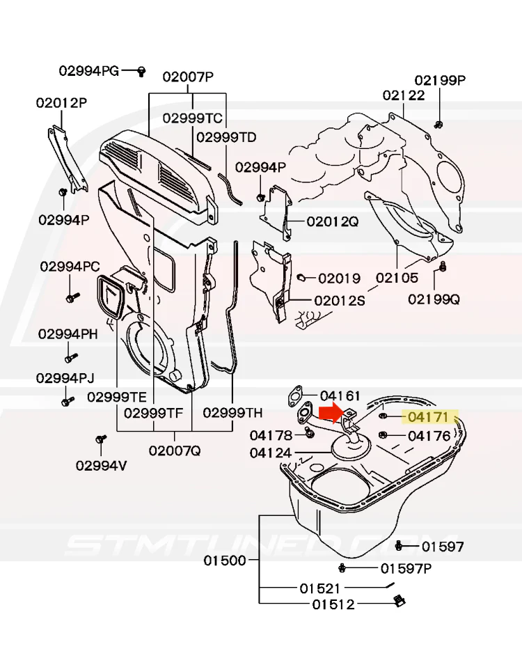 Mitsubishi OEM Oil Strainer Washer for 1G 6-Bolt DSM (MF450405) - Image 3