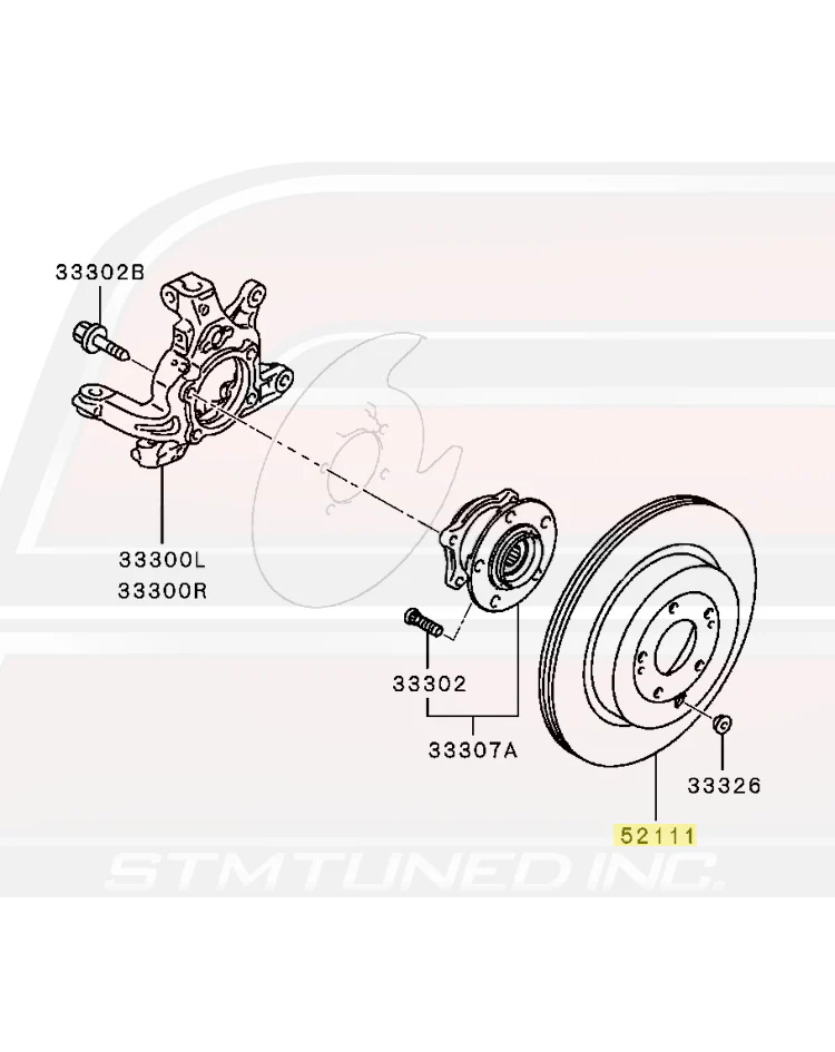 Mitsubishi OEM Rear Brake Rotor for Evo X - Image 6