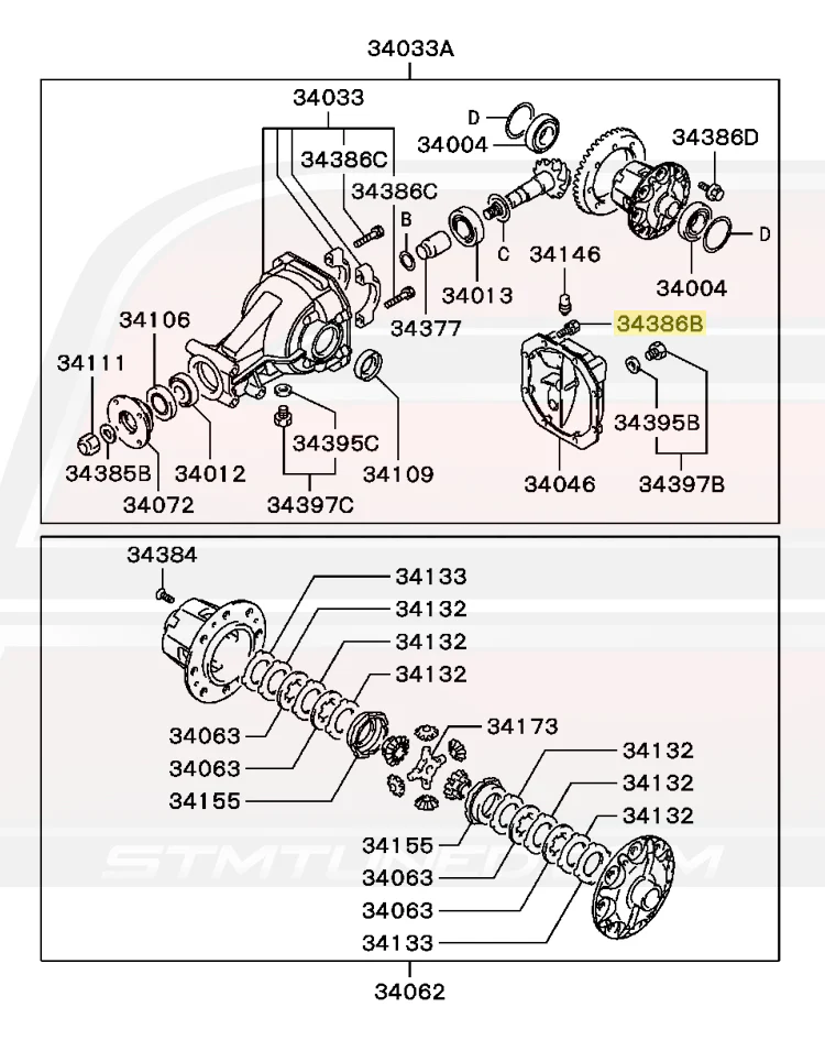 Mitsubishi OEM Rear Diff Cover Bolt for Evo 8/9 (MF244882) - Image 4