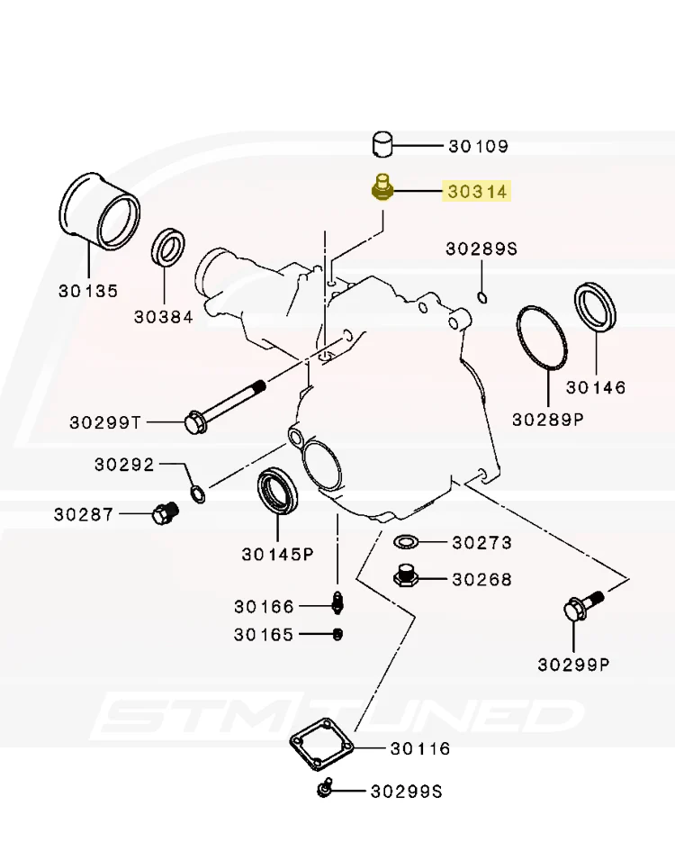Mitsubishi OEM Diff/Tcase Plug Breather for Evo 8/9 & DSM (MB393530) - Image 6