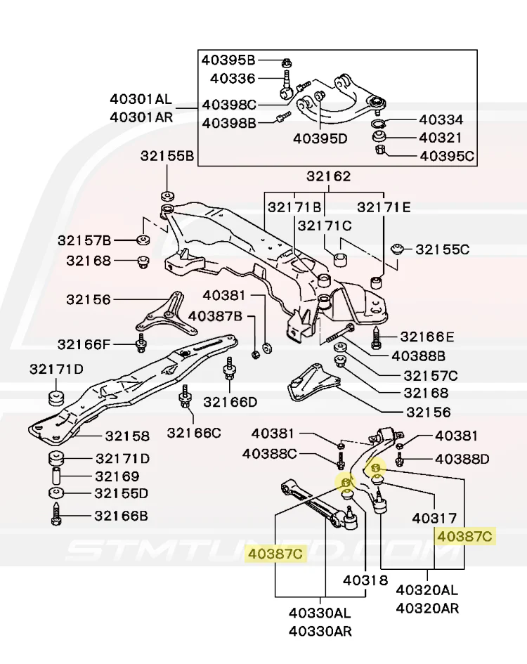 Mitsubishi OEM Rear Suspension Arm Nut for Evo/2G DSM/3S (MU432101) - Image 5