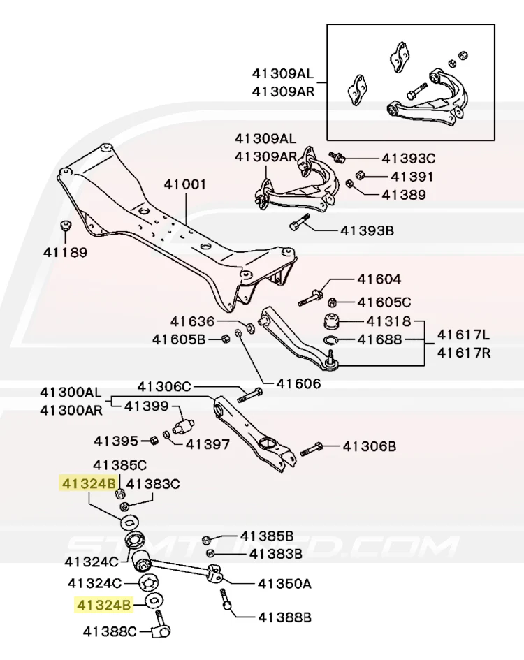 Mitsubishi OEM Rear Trailing Arm Bushing for 2G DSM (MR316384) *Discontinued* - Image 5