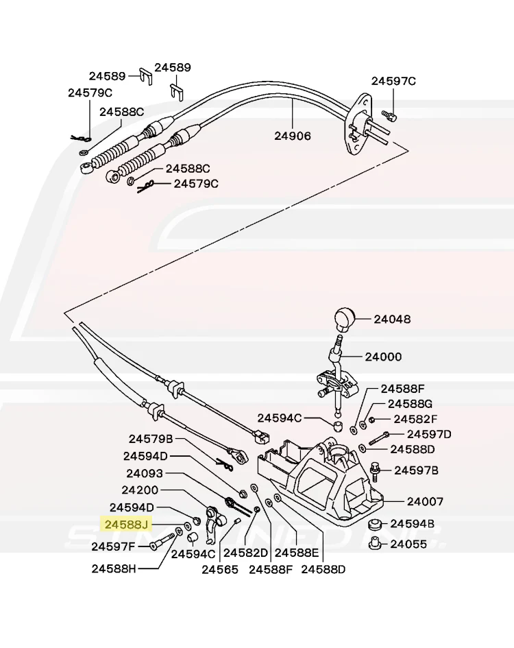 Mitsubishi OEM Shifter Base Lever Washer for Evo 4-9 - Image 4