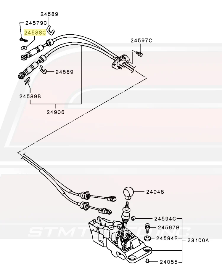 Mitsubishi OEM Shifter Cable Washers for Evo 5-9 - Image 6