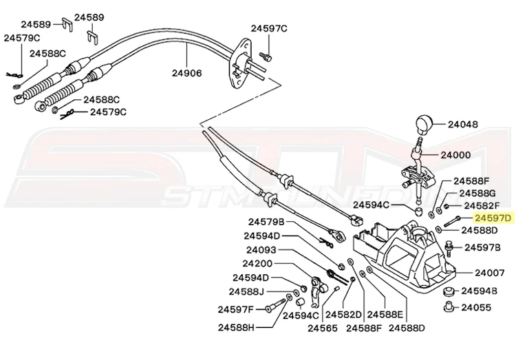 Mitsubishi OEM Shifter Link Bolt for Evo 4-9 5 Speed - Image 4