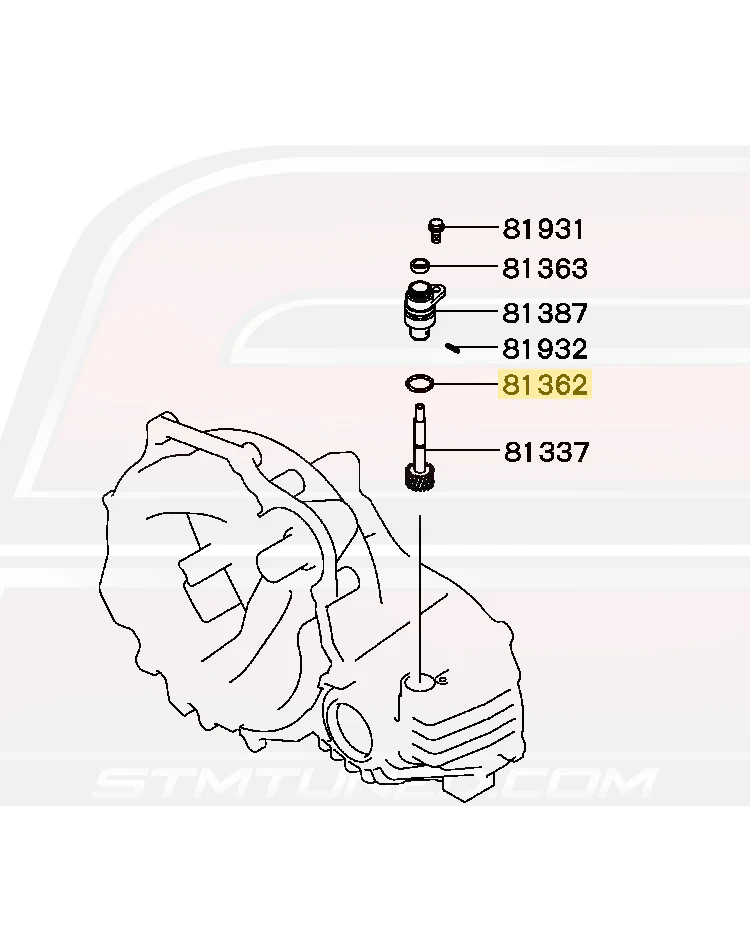 Mitsubishi OEM Speed Sensor Oring for 1G DSM & 91-94 3000GT (MF520016) - Image 4