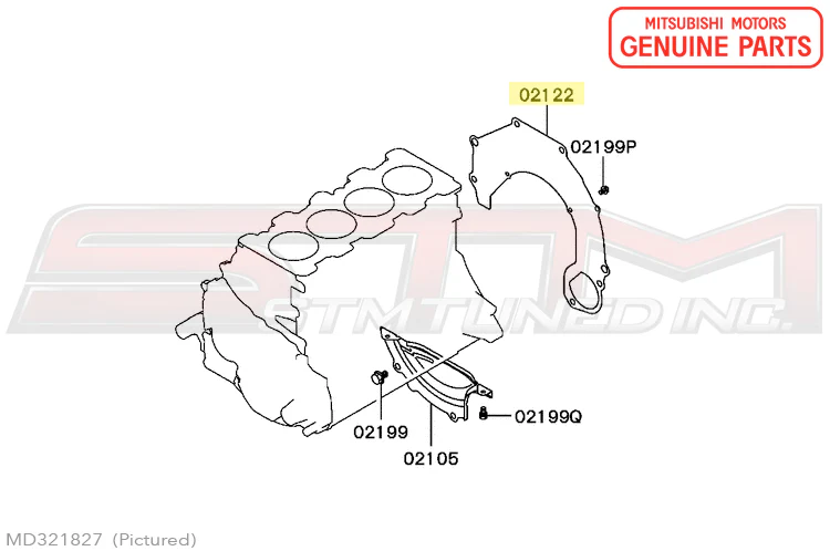 Mitsubishi Starter Plate - Evo 4-9 - Image 3