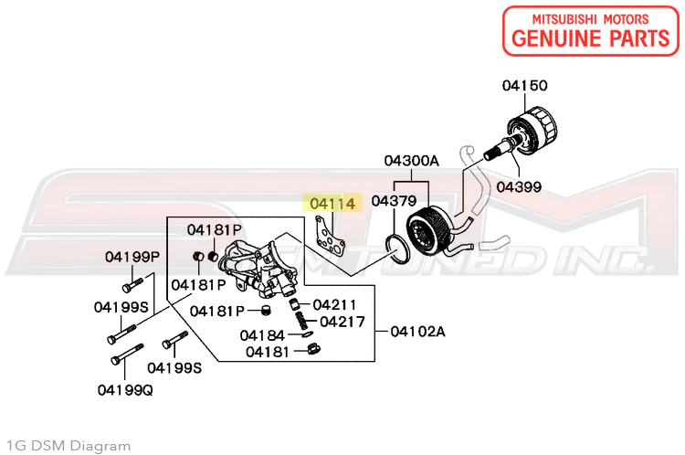 Mitsubishi OEM Oil Filter Housing Gasket for 6-Bolt DSM (MD149370) - Image 3