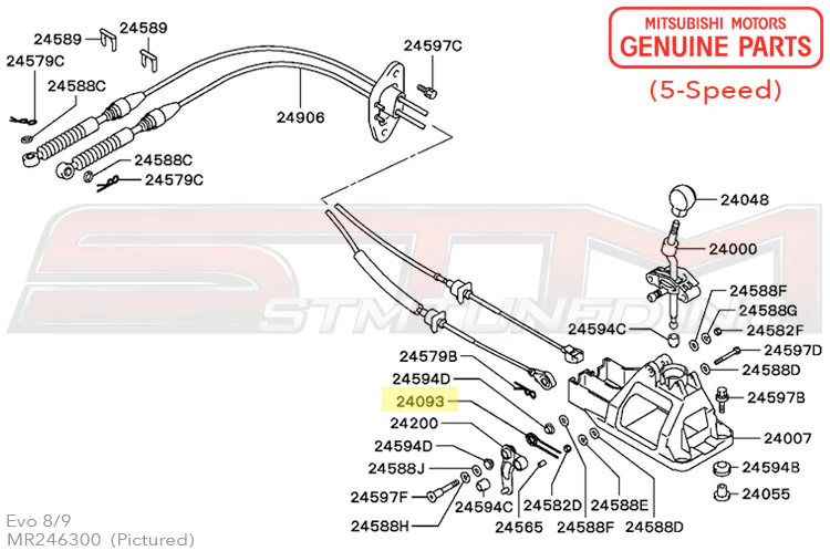 Mitsubishi Shifter Lever Spring - Evo 7-9 - Image 4