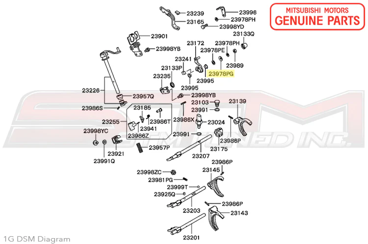 Mitsubishi Shifter Washer - 1G/2G DSM - Image 3