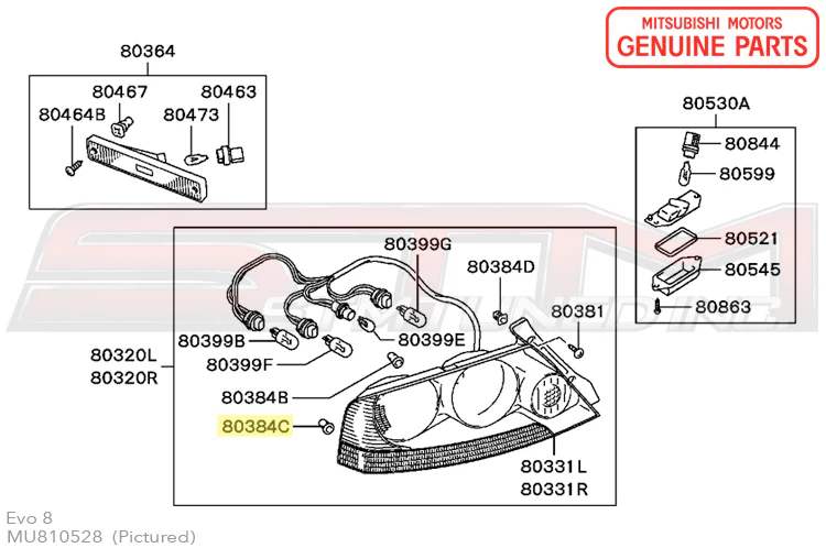 Mitsubishi Taillight Grommet - Evo 7/8/9 - Image 3