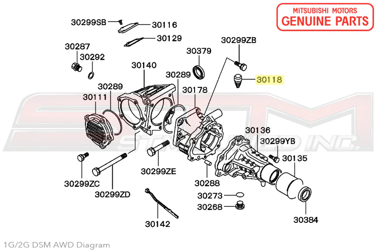 Mitsubishi Transfer Case Breather - 1G/2G DSM - Image 3