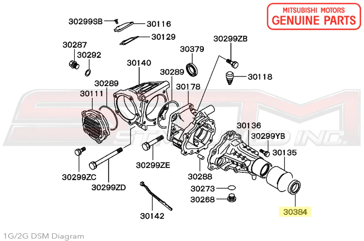 Mitsubishi Transfer Case Output Seal - 1G/2G DSM - Image 3