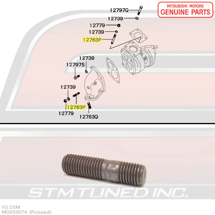 Mitsubishi OEM Turbo Hardware for 1G DSM - Image 5