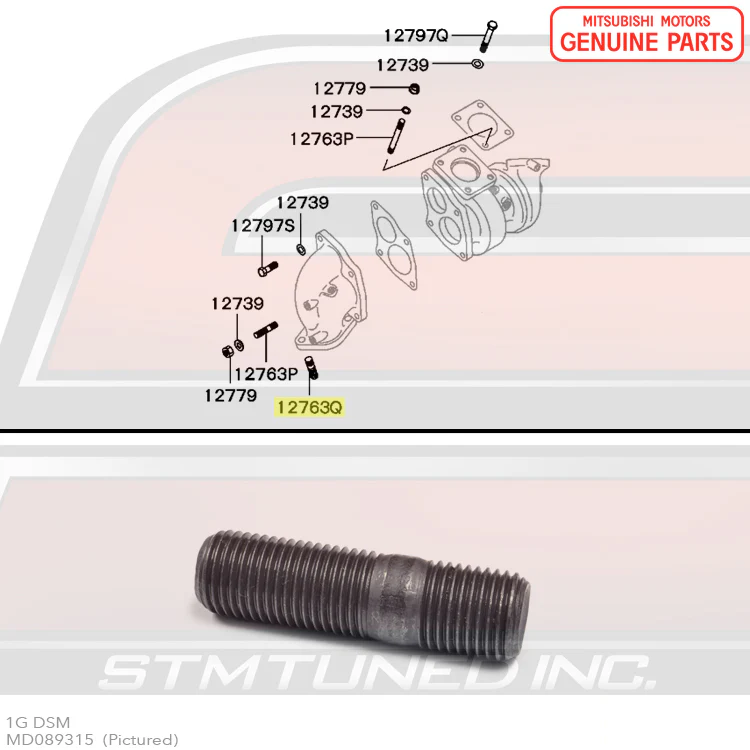 Mitsubishi OEM Turbo Hardware for 1G DSM - Image 6