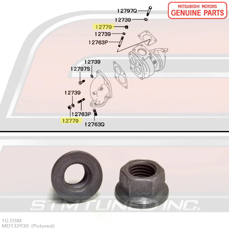 Mitsubishi OEM Turbo Hardware for 1G DSM - Image 8