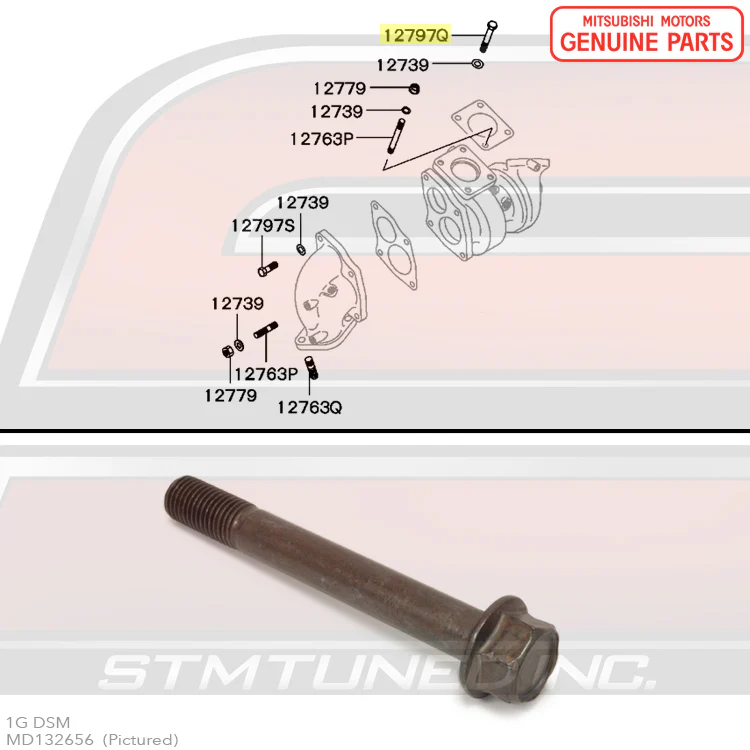 Mitsubishi OEM Turbo Hardware for 1G DSM - Image 9