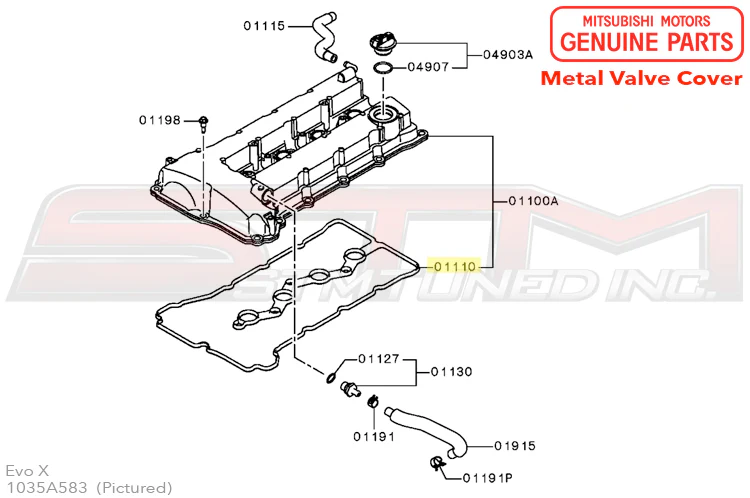 Mitsubishi Valve Cover Gasket - Evo X - Image 4