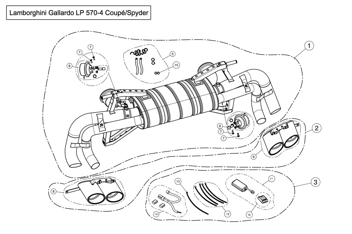 Akrapovic Slip-On Titanium Exhaust for Lamborghini Gallardo (M-LA/T/4-C) - Image 8